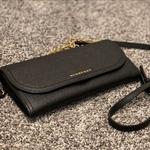 Burberry Henley Black WOC Crossbody Chain Wallet Bag